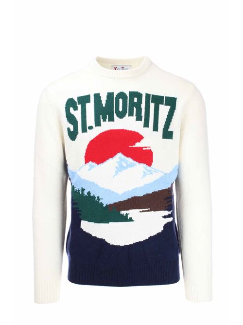 Maglia girocollo lana ST. Moritz Saint Barth MC2 | Maglie | HERONC00020C10